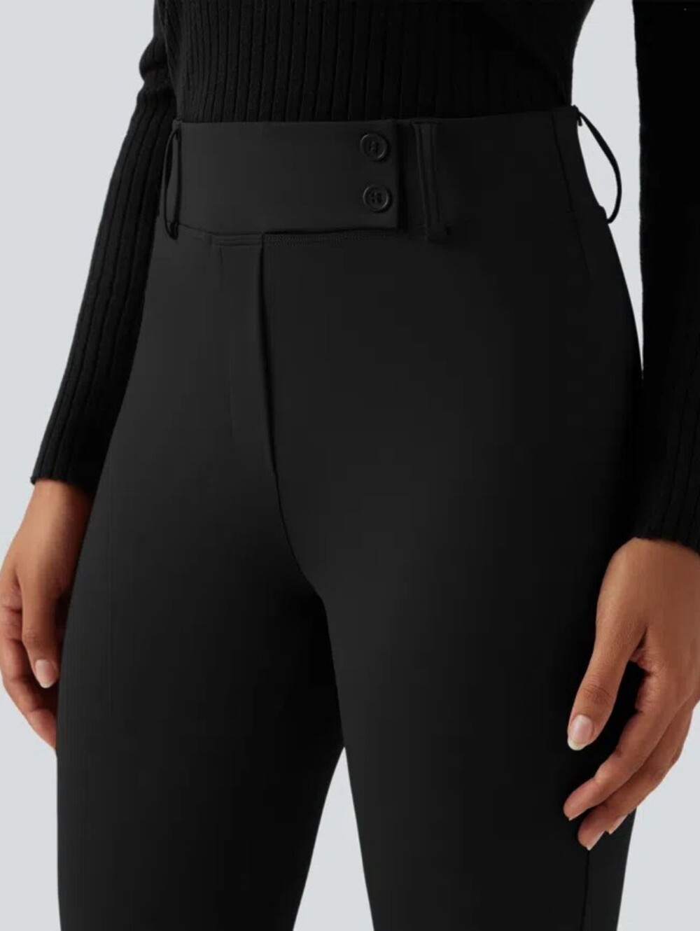 Halara Flex™ DayStretch High Waisted Flare Work Pants with Pockets Small Tall - Picture 2 of 8